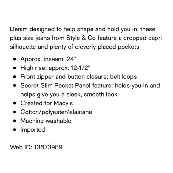 NEW High Waist Dip Dye Crop Jeans 8P - Picture 2 of 5